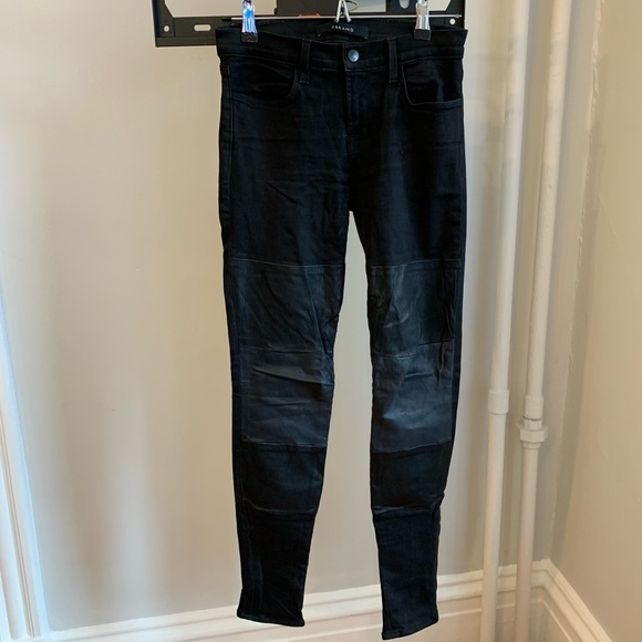J brand leather jeans - Picture 2 of 3